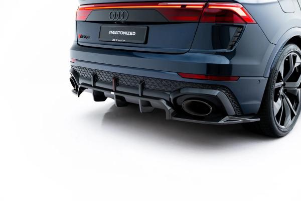 Maxton Design Carbon Fiber Rear Splitter (mit einem vertikalem balken) für Audi RSQ8 Mk1 Facelift