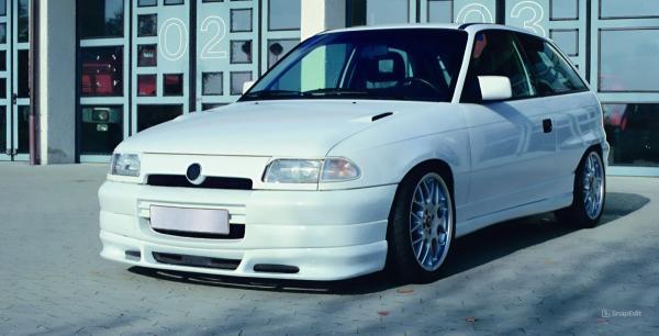 JMS Frontspoilerlippe Racelook für Opel Astra F bis 10/1994 GFK inkl. Teilegutachten
