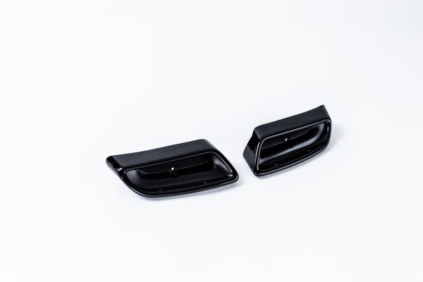 Milotec Auspuff-Dummies für Skoda Superb III – schwarz (Klavierlack) – 2-teilig