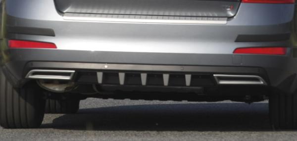 Milotec Auspuff-Dummies für Skoda Octavia III – Alu-Brush – 2-teilig (ohne Diffusor)