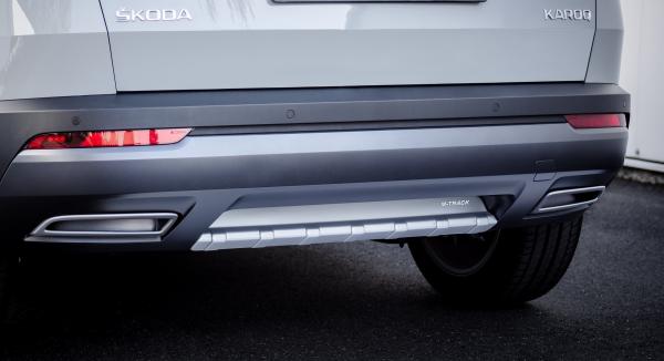 Milotec Auspuff-Dummies für Skoda Karoq – Alu-Brush – 2-teilig