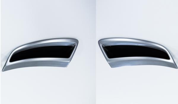 Milotec Auspuff-Dummies für Skoda Karoq – Alu-Brush – 2-teilig