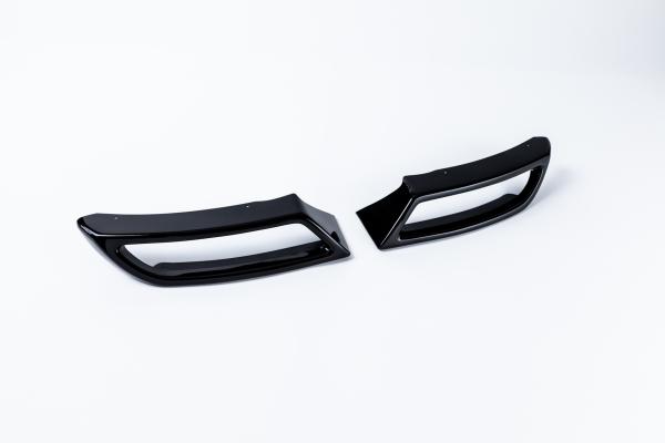 Milotec Auspuff-Dummies für Skoda Scala – schwarz (Klavierlack) – 2-teilig