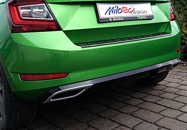 Milotec Auspuff-Dummies für Skoda Fabia III Monte Carlo – Alu-Brush – 2-teilig