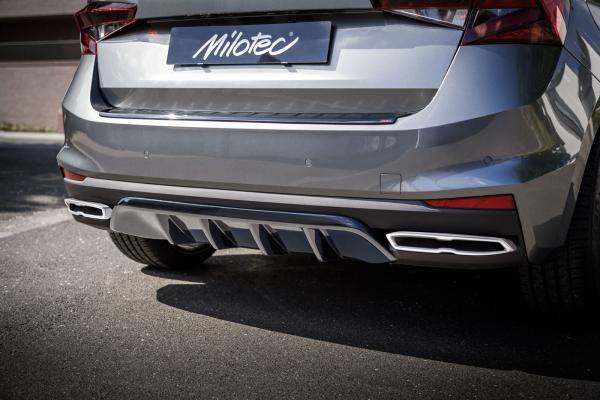 Milotec Auspuff-Dummies für Skoda Fabia IV – Alu-Brush