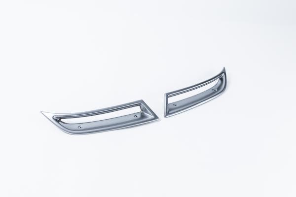 Milotec Auspuff-Dummies für Skoda Octavia III – Alu-Brush matt – 2-teilig (ohne Diffusor)