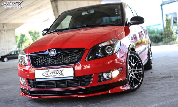 RDX Frontspoilerlippe VARIO-X für SKODA Fabia 2 Typ 5J 2010+ Monte Carlo Frontlippe Front Ansatz Vorne Spoilerlippe