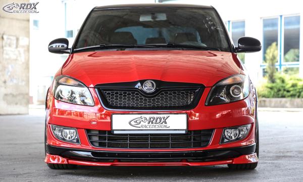 RDX Frontspoilerlippe VARIO-X für SKODA Fabia 2 Typ 5J 2010+ Monte Carlo Frontlippe Front Ansatz Vorne Spoilerlippe