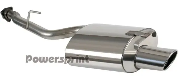 Powersprint Edelstahl-Sportschalldämpfer für Mercedes SLK 200–230 Kompressor – Endrohr SA7 Ø 120x80 mm, EG-Betriebserlaubnis