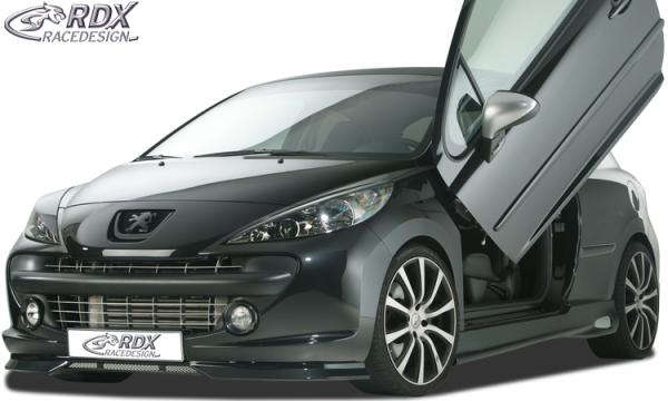 RDX Frontspoiler für PEUGEOT 207 / 207CC (-2009 & 2009+) Frontlippe Front Ansatz Spoilerlippe