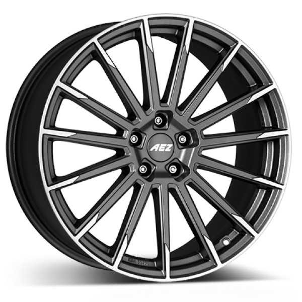 AEZ Alufelge Atlanta titan graphite matt/polished 8x18 ET39 5x112 Nabe 66.6 KBA 53806