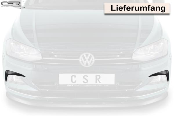 CSR Air Intake Blenden | Airintakes mit ABE für VW Polo 6 2G (Typ AW) AI030-S strukturiert schwarz matt (keine Lackierung erforderlich)