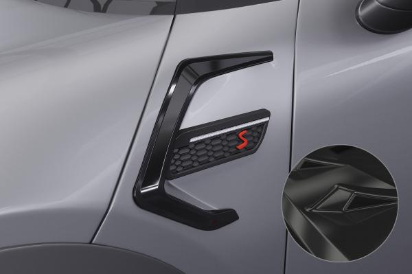 CSR Air Intake Blenden | Airintakes mit ABE für Mini F55, F56, F27 AI032-G Glossy schwarz Hochglanz (keine Lackierung erforderlich)