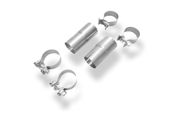 Fox passend für Audi V8 Typ D11 - 3,6l Adapter für die Montage auf die originalen Katalysatoren 60,5/55 inkl. Schellen  AU020000-AD1