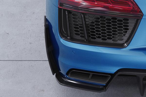 CSR Side Blades / Side Spats mit ABE für Audi R8 (Typ 4S) BL001-C Carbon Look Hochglanz (keine Lackierung erforderlich)