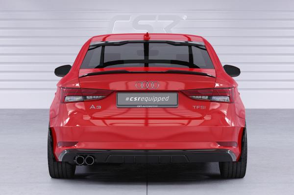 CSR Side Blades / Side Spats mit ABE für Audi A3 (8V) BL002-C Carbon Look Hochglanz (keine Lackierung erforderlich)