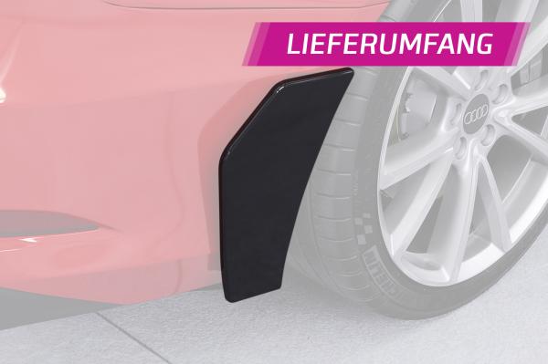 CSR Side Blades / Side Spats mit ABE für Audi A3 (8V) BL002-C Carbon Look Hochglanz (keine Lackierung erforderlich)