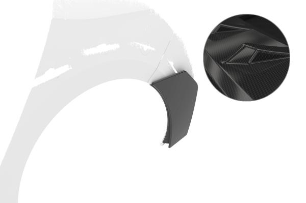 CSR Side Blades / Side Spats mit ABE für Opel Asta L BL005-C Carbon Look Hochglanz (keine Lackierung erforderlich)