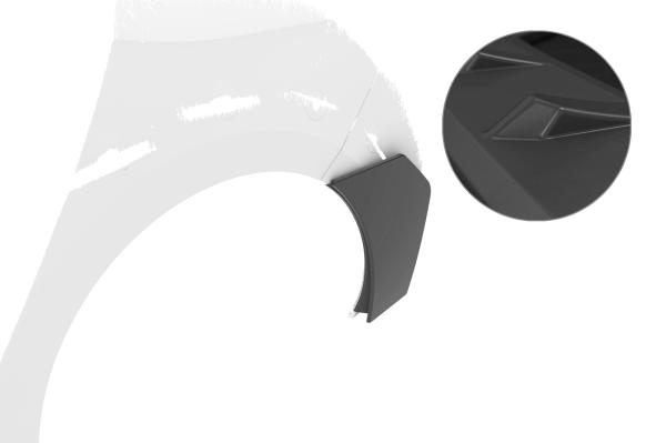 CSR Side Blades / Side Spats mit ABE für Opel Asta L BL005-L Lackierung erforderlich (unlackiert roh)