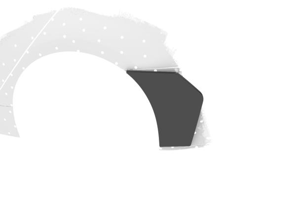 CSR Side Blades / Side Spats mit ABE für Kia Stinger BL007-G Glossy schwarz Hochglanz (keine Lackierung erforderlich)