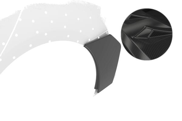 CSR Side Blades / Side Spats mit ABE für Kia Stinger BL007-C Carbon Look Hochglanz (keine Lackierung erforderlich)