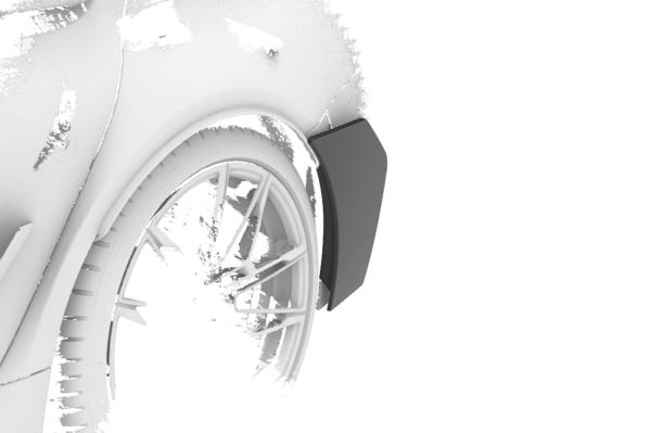 CSR Side Blades / Side Spats mit ABE für BMW M3 G81 BL008-C Carbon Look Hochglanz (keine Lackierung erforderlich)