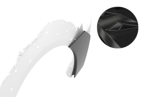 CSR Side Blades / Side Spats mit ABE für BMW M4 F82 / F83 BL009-G Glossy schwarz Hochglanz (keine Lackierung erforderlich)