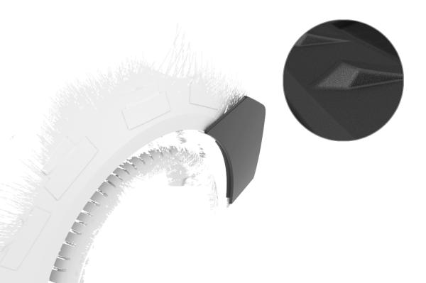 CSR Side Blades / Side Spats mit ABE für BMW M4 G82 / G83 BL010-S strukturiert schwarz matt (keine Lackierung erforderlich)