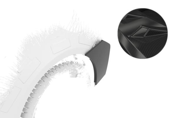 CSR Side Blades / Side Spats mit ABE für BMW M4 G82 / G83 BL010-C Carbon Look Hochglanz (keine Lackierung erforderlich)