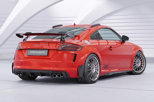 CSR Side Blades / Side Spats mit ABE für Audi TT FV/8S BL016-G Glossy schwarz Hochglanz (keine Lackierung erforderlich)