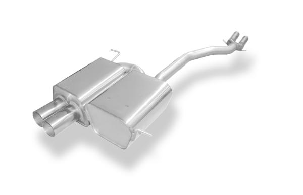 Fox passend für BMW Z4 E85 Endschalldämpfer inkl. Y-Verbindungsrohr 2x50mm - 2x80 Typ 10 BM080002-008