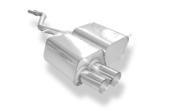 Fox passend für BMW Z4 E85 Endschalldämpfer inkl. Y-Verbindungsrohr 2x50mm - 2x80 Typ 10 BM080002-008