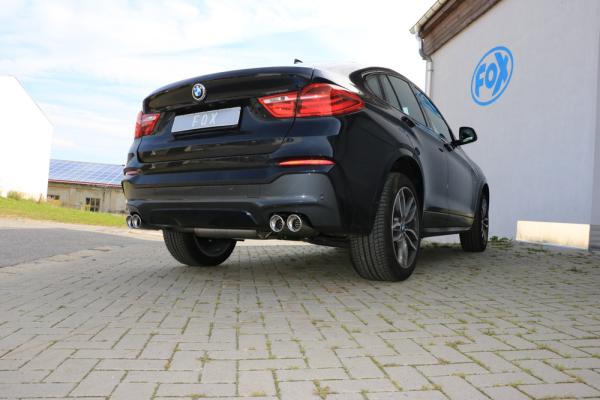 Fox passend für BMW X4 F26 Endschalldämpfer quer Ausgang rechts/links - 2x90 Typ 17 rechts/links BM170005-152