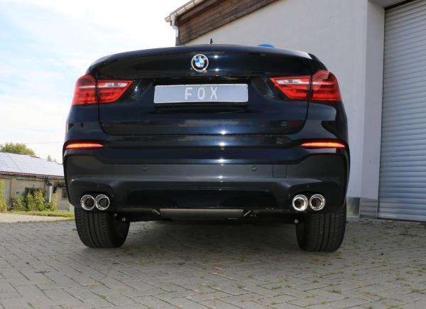 Fox passend für BMW X4 F26 Endschalldämpfer quer Ausgang rechts/links - 2x90 Typ 17 rechts/links BM170005-152