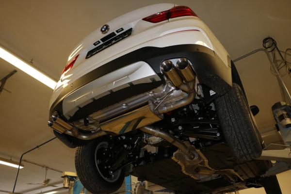 Fox passend für BMW X4 F26 ohne M-Paket Endschalldämpfer quer Ausgang rechts/links - 2x90 Typ 25 rechts/links BM170005-292M