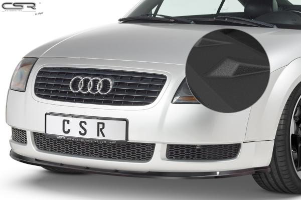 CSR Frontspoiler | Cup-Spoilerlippe mit ABE für Audi TT 8N CSL011-S strukturiert schwarz matt (keine Lackierung erforderlich)