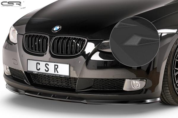 CSR Frontspoiler | Cup-Spoilerlippe mit ABE für BMW 3er E92 / E93 CSL013-S strukturiert schwarz matt (keine Lackierung erforderlich)