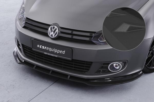CSR Frontspoiler | Cup-Spoilerlippe mit ABE für VW Golf 6 CSL035-S strukturiert schwarz matt (keine Lackierung erforderlich)