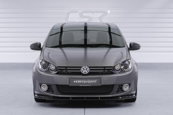 CSR Frontspoiler | Cup-Spoilerlippe mit ABE für VW Golf 6 CSL035-G Glossy schwarz Hochglanz (keine Lackierung erforderlich)