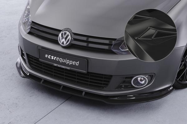 CSR Frontspoiler | Cup-Spoilerlippe mit ABE für VW Golf 6 CSL035-G Glossy schwarz Hochglanz (keine Lackierung erforderlich)