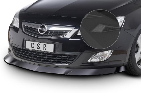 CSR Frontspoiler | Cup-Spoilerlippe mit ABE für Opel Astra J CSL064-S strukturiert schwarz matt (keine Lackierung erforderlich)