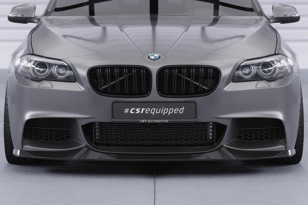 CSR Frontspoiler | Cup-Spoilerlippe mit ABE für BMW 5er F10/F11 M-Paket CSL137-L Lackierung erforderlich (unlackiert roh)