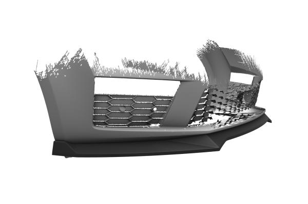 CSR Frontspoiler | Cup-Spoilerlippe mit ABE für Skoda Octavia 3 (Typ 5E) RS CSL150-G Glossy schwarz Hochglanz (keine Lackierung erforderlich)