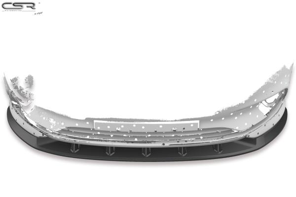 CSR Frontspoiler | Cup-Spoilerlippe mit ABE für Opel Corsa E OPC-Line CSR-CSL154-L Lackierung erforderlich (unlackiert roh)