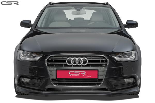 CSR Frontspoiler | Cup-Spoilerlippe mit ABE für Audi A4 B8 CSL176-S strukturiert schwarz matt (keine Lackierung erforderlich)
