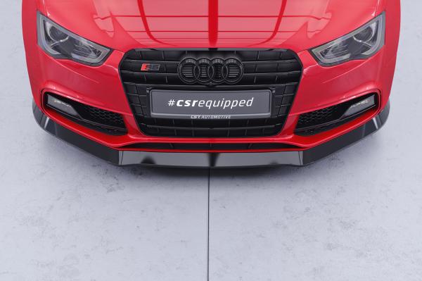 CSR Frontspoiler | Cup-Spoilerlippe mit ABE für Audi A5/S5 8T CSR-CSL187-G Glossy schwarz Hochglanz (keine Lackierung erforderlich)