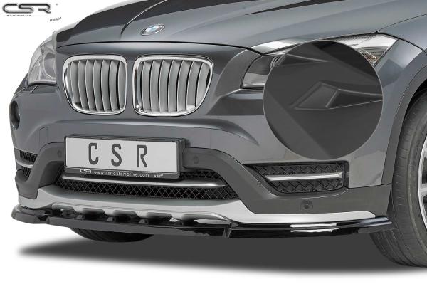 CSR Frontspoiler | Cup-Spoilerlippe mit ABE für BMW X1 E84 CSL197-L Lackierung erforderlich (unlackiert roh)