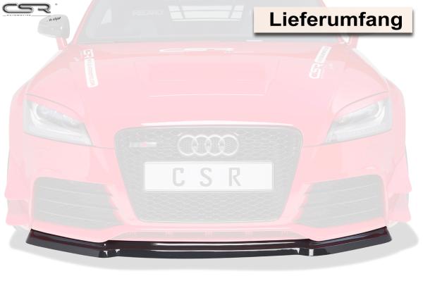 CSR Frontspoiler | Cup-Spoilerlippe mit ABE für Audi TT RS 8J CSL226-L Lackierung erforderlich (unlackiert roh)
