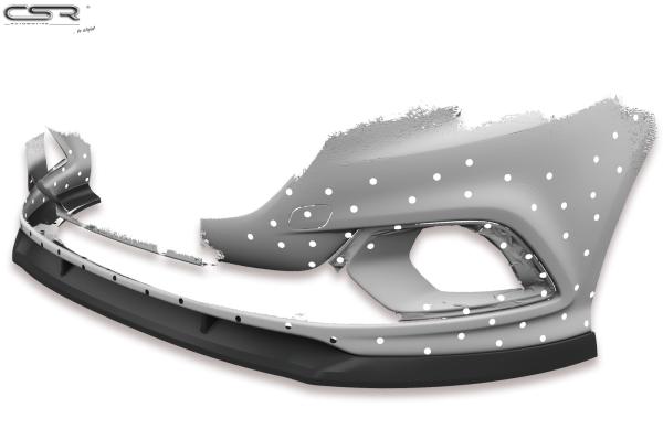CSR Frontspoiler | Cup-Spoilerlippe mit ABE für Opel Corsa E OPC CSL275-C Carbon Look Hochglanz (keine Lackierung erforderlich)