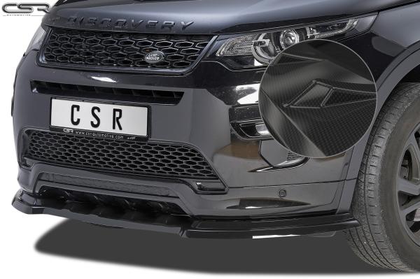 CSR Frontspoiler | Cup-Spoilerlippe mit ABE für Land Rover Discovery Sport CSL309-C Carbon Look Hochglanz (keine Lackierung erforderlich)